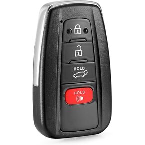 Smart Key Fob Replacement Fits for Toyota RAV4 Highlander 2019 2020 2021 2022 2023 Proximity Keyless Entry Remote Control 314.3 Mhz 8990H-0R030 8990H-0E020 HYQ14FBC 4 Button