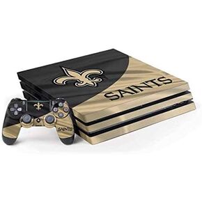 Skinit Decal Gaming Skin Compatible with PS4 Pro Console and Controller Bundle - Officially Licensed NFL New Orleans Saints Design