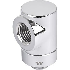 Thermaltake Pacific F-Pro 90 درجة محول Chrome G 1/4 Thread DIY LCS Fitting CL-W438-CU00SL-A