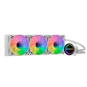 RAIDMAX 360MM ARGB AIO CPU CAPU COWNER مع 3 مراوح ضوئية PWM متوافقة مع مقبس وحدة المعالجة المركزية Intel I5 و I7 و I9 و AMD RYZEN ، مضخة عالية الأداء