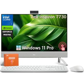 Dell Inspiron 7730 All in One Desktop PC, 27" Touch Screen, Core 7-150U, 64 GB RAM, 2 TB SSD, NVIDIA GeForce MX570A, Windows 11 Pro & Office Lifetime, Wireless Mouse Keyboard, w/RH-Accessories