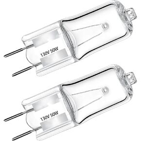 2PCS 6912A40002J Microwave Oven Halogen Lamp Light Bulb 120V 50W G8 Compatible with LG, Sears, Kenmore and Others, Replace 2025028 AH3610037 EA3610037 PS3610037 ETC.