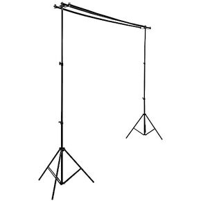 8x10 feet Black Triple Crossbar Adjustable Photo Backdrop Stand - Wedding Party Events Reception Decorations Supplies