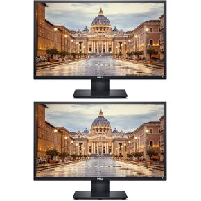 Dell E2420H 24 Inch FHD (1920 x 1080) LED Backlit LCD IPS Monitor with DisplayPort - VGA Ports 2-Pack (25WFD)