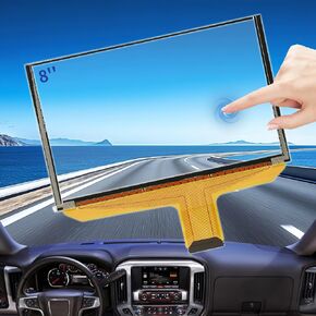 تم ترقية DJ080PA-01A Pigitizer Touch Screen البديل ، FIT GMC Sierra Yukon Canyon 2014-2017 Chevy Silverado Tahoe Suburban Colorado Chevrolet MyLink 8 بوصة اللمس