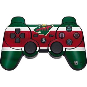 Skinit Decal Gaming Skin for PS3 Dual Shock Wireless Controller - Officially Licensed NHL Minnesota Wild Jersey Design
