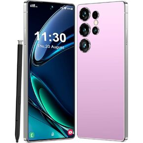 for C25 Ultra Unlocked Phone, 8+256GB Smartphone, Android 13.0,48+108MP Zoom Camera,6.82" HD, 6800mAh,Dual SIM Cell Phone, Dual SIM,Build-in Pen Phone (Black, 8GB+256GB)