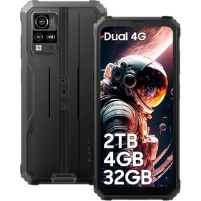 Blackview BV4800, Rugged Phone 5180mAh, MTK Precessor 4GB+32GB SD 2TB Rugged Smartphone, 6.56" HD+ 450 nits Screen, 13MP Camera, 4G Dual SIM, Android 13, IP69K Waterptoof, 3 Card Slots/Face Unlock