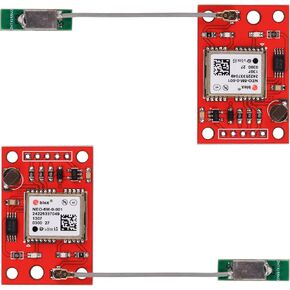 2pcs GY-NEO6MV2 NEO-6M GPS Module Flight Control Module Support 3V-5V Power Supply with Ceramic Antenna for Arduino, STM32, Raspberry Pi, ESP32
