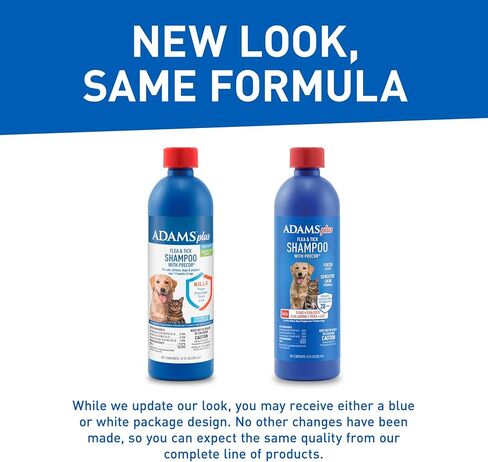 شامبو آدامز بلس للبراغيث والقراد مع بريكور للقطط والقطط والكلاب والجراء أكثر من 12 أسبوعًا من العمر، تركيبة علاج برغوث البشرة الحساسة، يقتل البراغيث البالغة وبيض البراغيث والقراد والقمل، 1 جالون in Kuwait