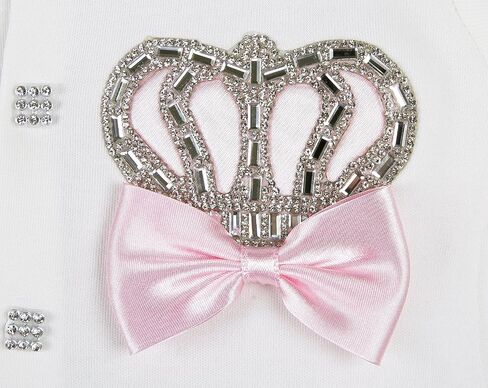 مجموعة هدايا Lilax Baby Girl Jewels Crown Layette مكونة من 4 قطع لعمر 0-3 أشهر باللون الوردي in Saudi Arabia