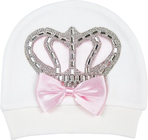 مجموعة هدايا Lilax Baby Girl Jewels Crown Layette مكونة من 4 قطع لعمر 0-3 أشهر باللون الوردي in Saudi Arabia