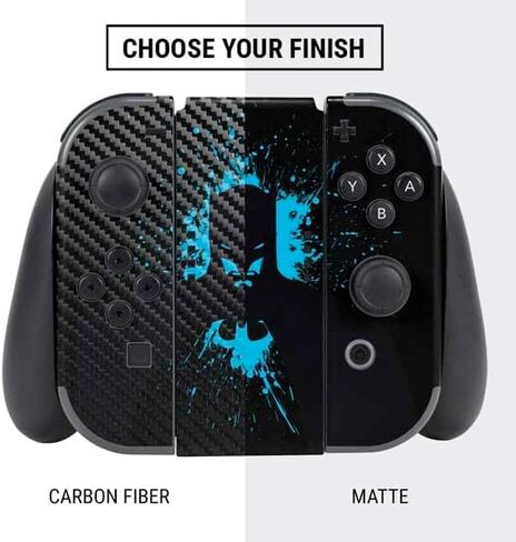 Skinit Skinit Gaming Gaming Skin متوافق مع حزمة Nintendo Switch - DC Comics Comics Batman Skeleton Diagram Design in Kuwait