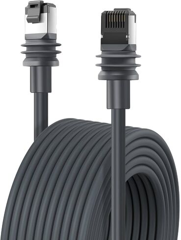 كابل Starlink Gen 3 50 قدمًا ، كابل V3 القياسي للاستبدال القمر الصناعي ، تمديد كابل Starlink في الهواء الطلق Gen 3 عالية السرعة ، رمادي. in Kuwait