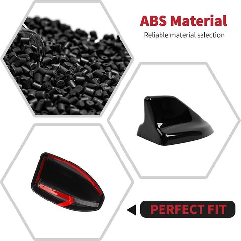 RT-TCZ Roof Antenna Cover Trim Decoration Exterior Accessories for Ford Mustang 2024 2025 (Black) in Kuwait
