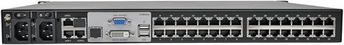 TRIPP LITE 32-PORT CAT5 IP KVM SWITCH ، 1U RACK-MOUNT ، 2+1 مستخدم ، RJ45 ، USB ، PS/2 ، Serial ، VGA أو DVI ، TAA (B064-032-02-IPG) in Kuwait