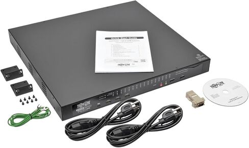 TRIPP LITE 32-PORT CAT5 IP KVM SWITCH ، 1U RACK-MOUNT ، 2+1 مستخدم ، RJ45 ، USB ، PS/2 ، Serial ، VGA أو DVI ، TAA (B064-032-02-IPG) in Kuwait