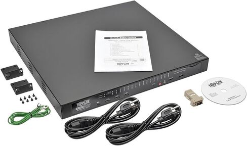 TRIPP LITE 32-PORT CAT5 IP KVM SWITCH ، 1U RACK-MOUNT ، 2+1 مستخدم ، RJ45 ، USB ، PS/2 ، Serial ، VGA أو DVI ، TAA (B064-032-02-IPG) in Kuwait