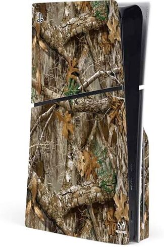 Skinit Decal Gaming Skin Compatible with PS5 Slim Disk Console - Officially Licensed Realtree Edge Camo Design in Saudi Arabia