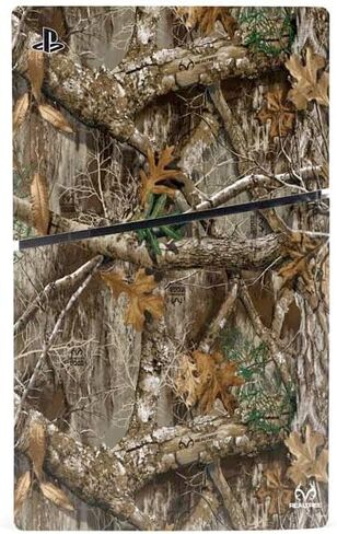 Skinit Decal Gaming Skin Compatible with PS5 Slim Disk Console - Officially Licensed Realtree Edge Camo Design in Saudi Arabia