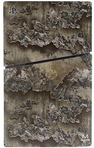 Skinit Decal Gaming Skin Compatible with PS5 Slim Disk Console - Officially Licensed Realtree Edge Camo Design in Saudi Arabia