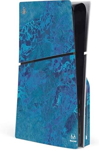 Skinit Decal Gaming Skin Compatible with PS5 Slim Disk Console - Officially Licensed Realtree Edge Camo Design in Saudi Arabia