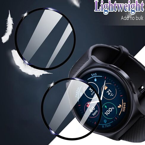 Compatible for Moto Watch 120 Screen Protector, [3 Pack] 3D Full Coverage PET Soft Screen Protector Film Compatible for Moto Watch 120 (3 Pack) in Saudi Arabia