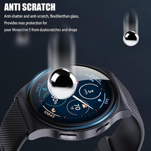 Compatible for Moto Watch 120 Screen Protector, [3 Pack] 3D Full Coverage PET Soft Screen Protector Film Compatible for Moto Watch 120 (3 Pack) in Saudi Arabia
