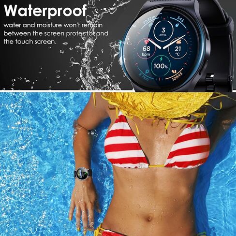 Compatible for Moto Watch 120 Screen Protector, [3 Pack] 3D Full Coverage PET Soft Screen Protector Film Compatible for Moto Watch 120 (3 Pack) in Saudi Arabia