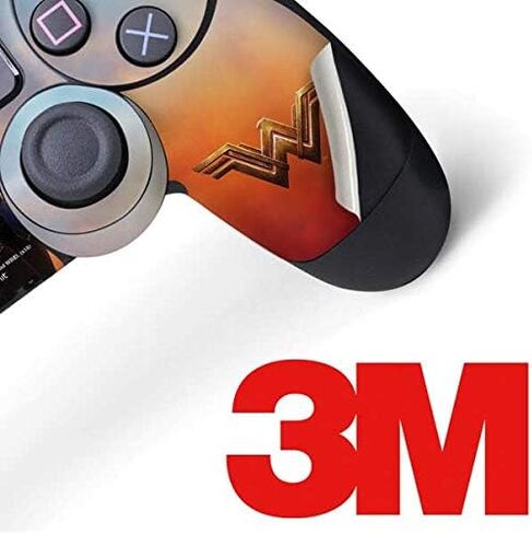 ألعاب Skinit Scenit Gaming Skin متوافقة مع وحدة تحكم PS4 - مرخص رسميًا DC Comics Wonder Woman Action تصميم ملصق in Kuwait
