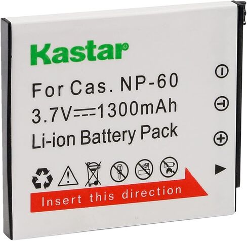 Kastar 4-Pack Battery CNP-60 Replacement for Casio Exilim Zoom EX-Z80BK, Exilim Zoom EX-Z80GN, Exilim Zoom EX-Z80PK, Exilim Zoom EX-Z80SR, Exilim Zoom EX-Z80VP Camera in Saudi Arabia
