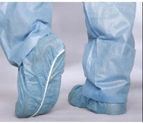 أغطية أحذية Medline CRI2000 Boundary، Spunbond، خالية من اللاتكس، عادي/كبير، أزرق (عبوة من 300 قطعة) in Kuwait
