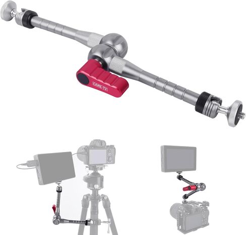 Came-TV 11" Magic Arm Ball Head Mount Adjustable Camera Mount with 360° Rotation, 1/4" Screw for DSLR Cameras, GoPr0, LED Lights, Car Motorcycle Vlogging 61016 in Saudi Arabia