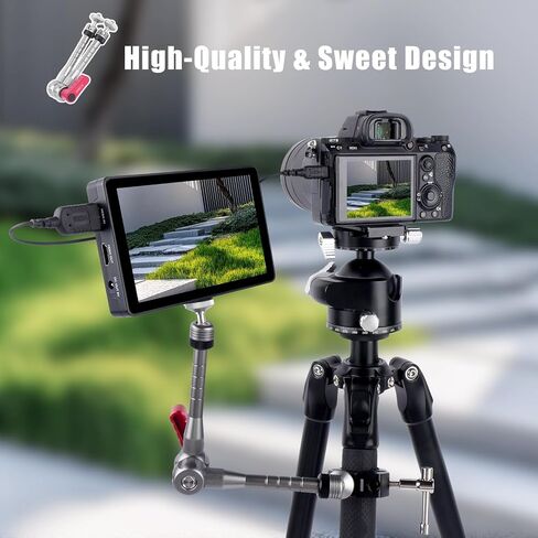 Came-TV 11" Magic Arm Ball Head Mount Adjustable Camera Mount with 360° Rotation, 1/4" Screw for DSLR Cameras, GoPr0, LED Lights, Car Motorcycle Vlogging 61016 in Saudi Arabia