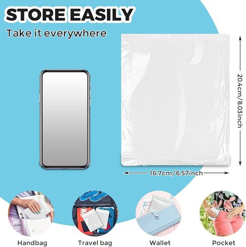 BFONS 6 Pcs Rain Ponchos for Adults and Children, 3 Adults and 3 Children Waterproof Ponchos Family Pack, Rain Coat for women in Kuwait