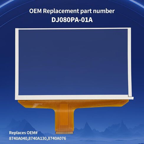 تم ترقية DJ080PA-01A Pigitizer Touch Screen البديل ، FIT GMC Sierra Yukon Canyon 2014-2017 Chevy Silverado Tahoe Suburban Colorado Chevrolet MyLink 8 بوصة اللمس in Kuwait