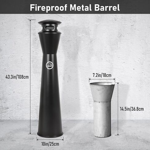 سلة المهملات التجارية في الهواء الطلق سلة المهملات الداخلية، سلة مهملات من الفولاذ المقاوم للصدأ المصقول ذات سعة عالية للمنزل، المرآب، موقع البناء، حمام السباحة، المكتب، المطعم in Kuwait