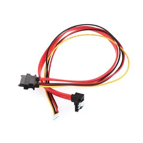 2-in-1 7Pin SATA Data + 2.0mm 4Pin Power Combo 7+15 Pin 22P SATA Conjoint CD/DVD HD Hard Disk Cable 20/40cm(20cm)