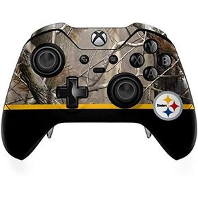 Skinit Decal Gaming Skin Compatible with Xbox One Elite Controller - Officially Licensed NFL Realtree Camo Pittsburgh Steelers Design