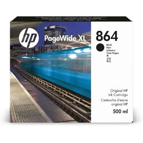 HP 864 500ml Black PageWide XL Ink Crtg