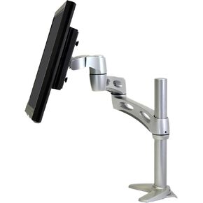 Ergotron – Neo-Flex Extend Single Monitor Arm, VESA Desk Mount – for Monitors Up to 27 Inches, 7 to 20 lbs – Silver