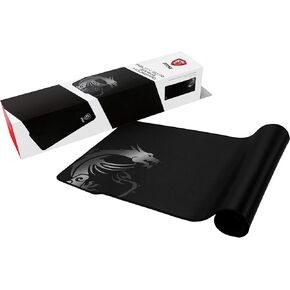 MSI Agility GD60 - RGB Gaming Mouse Pad, Low Friction Textile Surface, Soft Seamed Edges, Anti-Slip Base - 386 x 276 x 4 mm