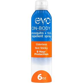 On Body Mosquito & Tick Repellent – Odorless Bug Spray – 6 oz Aerosol – Non-Greasy Insect Repellent for Outdoor Use (Pack of 1)