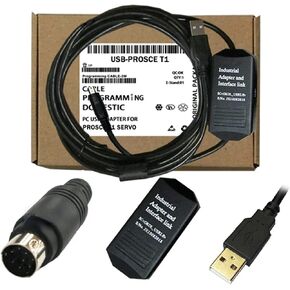 USB-PROSCE Programming Cable for PROSCE T1 Series PLC USB RS232 Interface Data Download Cable(USB-PROSCE T1)