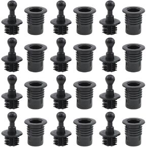 Speaker Grill Guides Plastic Black Ball Socket Speaker Pegs for Bookcase Smaller Speakers etc. 12 Set