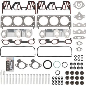 مجموعة حشية الرأس، مجموعة حشية رأس أسطوانة المحرك مناسبة لـ C1500/C2500/C3500/K1500/K2500/K3500 1988-1995 5.7L، R10/V10/V20/R1500/V1500/V2500 1987 5.7L حشية OEM HS 7733 PT-15 in Kuwait
