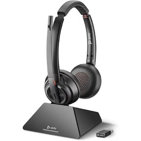Poly Savi 8220-M UC D200 USB-A نظام سماعات الرأس اللاسلكي (متجدد)