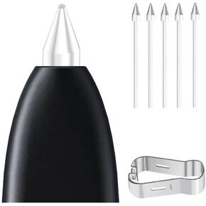 5 PCS Soft Tips/Nibs Compatible with Galaxy Tab S10 Ultra / Plus Replacement Tips/Nibs Soft (S10 Ultra Black*5)