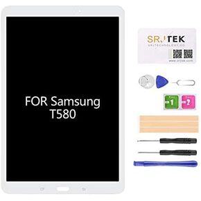 Screen Replacement for Samsung Galaxy Tab A 10.1 2016 SM-T580 T585 T587 Touch Screen Digitizer Panel + LCD Display Assembly (White)