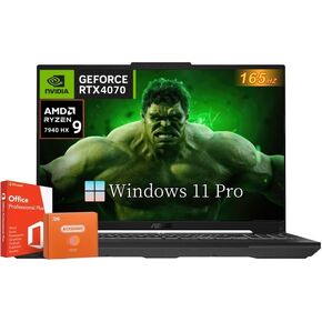 ASUS TUF A16 Gaming Mame Captop ، NVIDIA GEFORCE RTX 4070 ، AMD RYZEN 9 7940HX PRCOSSR ، 64 GB DDR5 RAM ، 4 TB SSD ، 16 "
